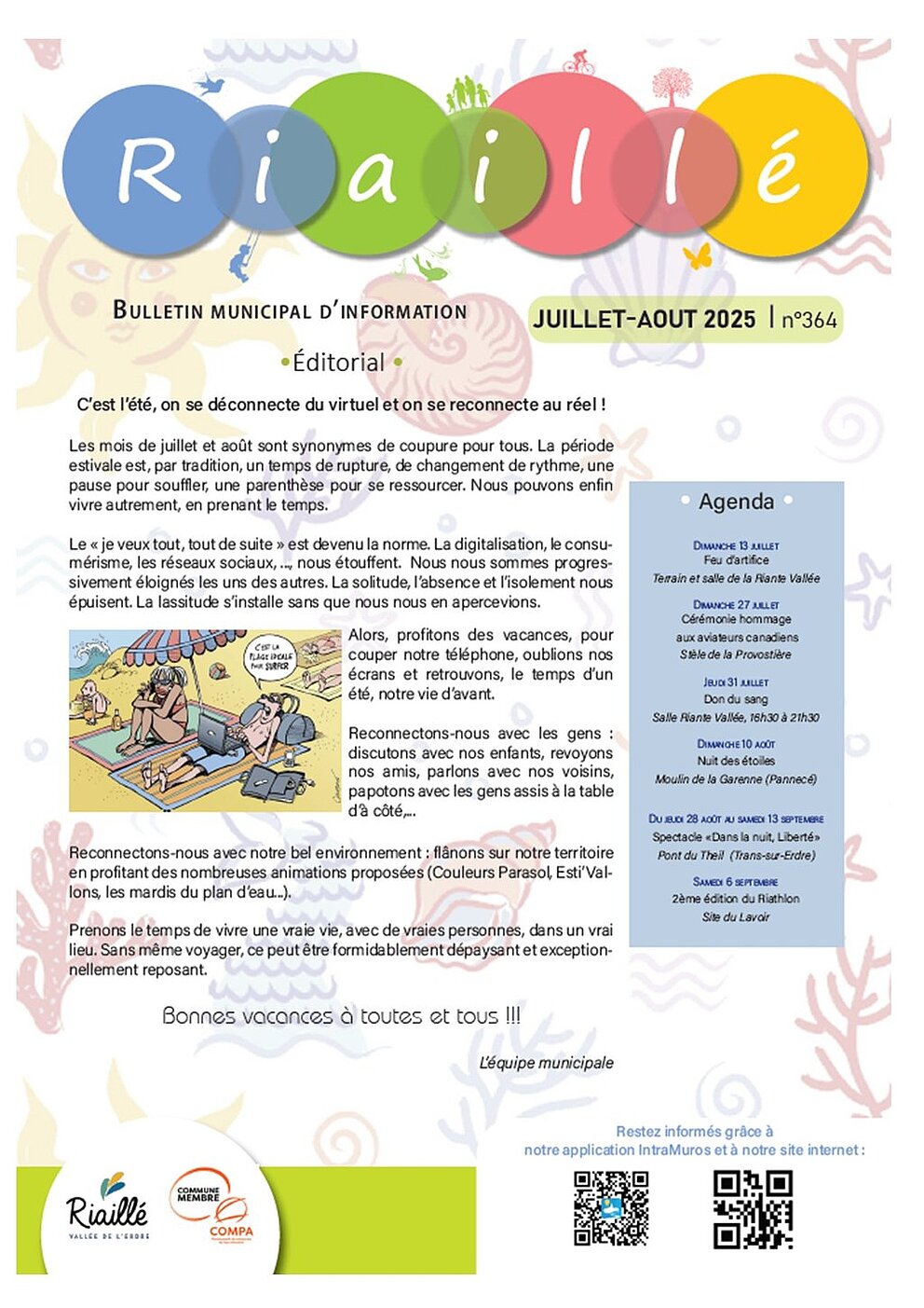 Bulletin municipal de juillet et août 2025